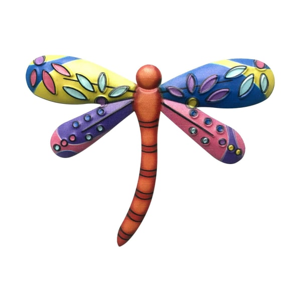 Farverig Dragonfly Væghængende Dekoration Have Ornament