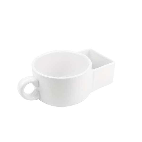 Ceramic Soup and Cracker Mug with Handle, Cereal Bowl for Milk, Chips, Dip Sauce
