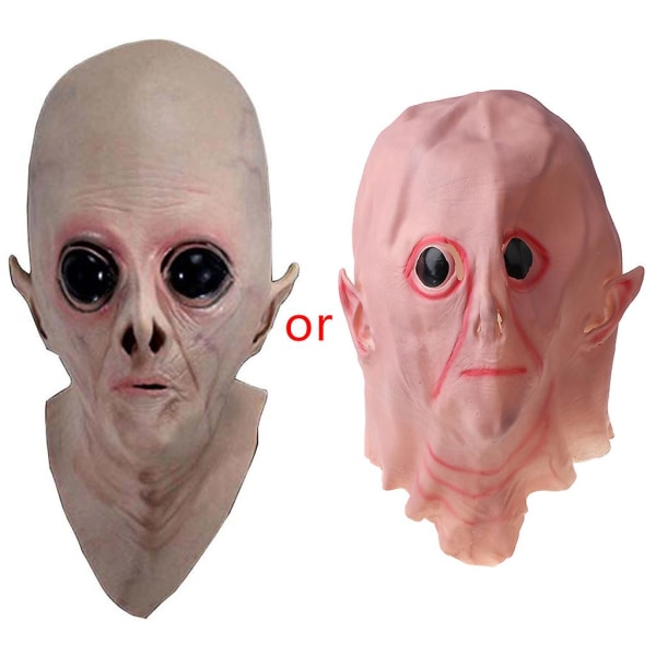 Scary Halloween Latex Ufo Mask Masquerade Costume Animal Cosplay Prop