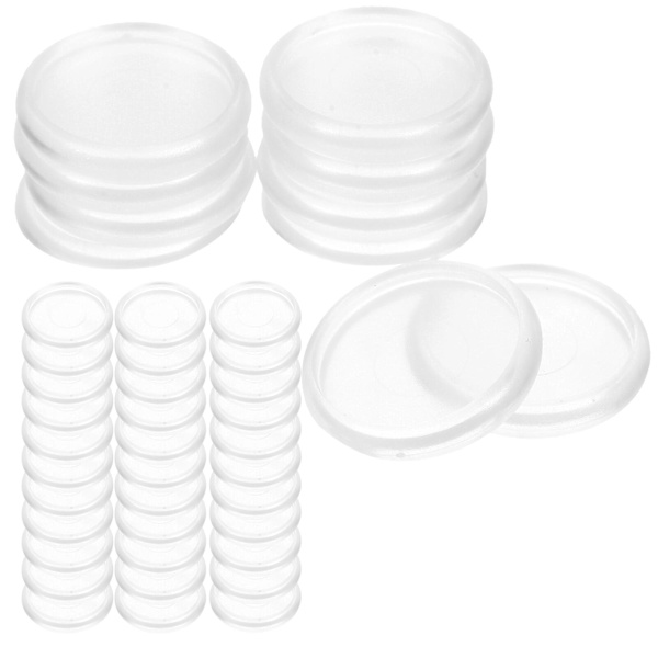 44 st Plast Bokbindningsskivor Lösblad Binders Bindringar För DIY Anteckningsblock Planerare Vit 2.8x2.8cm