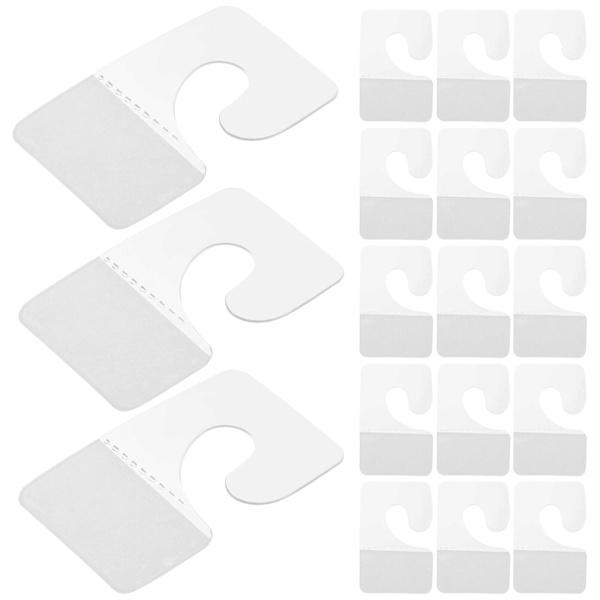 200 stk. Peg Hooks Pegboard Selvklebende Hengende Fliker Hengere Klare Hengende Fliker Pegboard Display Hengende Fliker Kroker Transparent 4,2X2,7CM