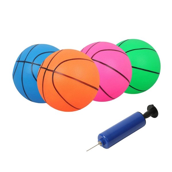 4 st Lekset Basketboll Uppblåsbar Basketboll Leksak Pojke Basketboll Leksak 4 st 4pcs