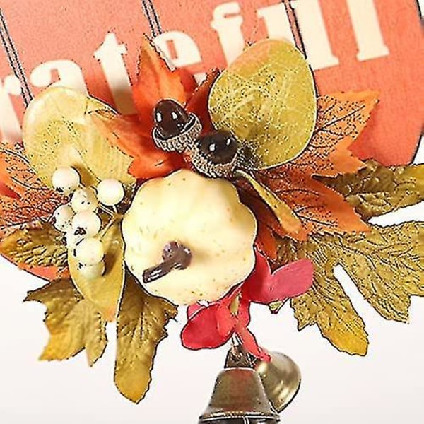 Kurpitsa-kellokranssi Puinen Ovikoriste Rustic Thanksgiving-koriste