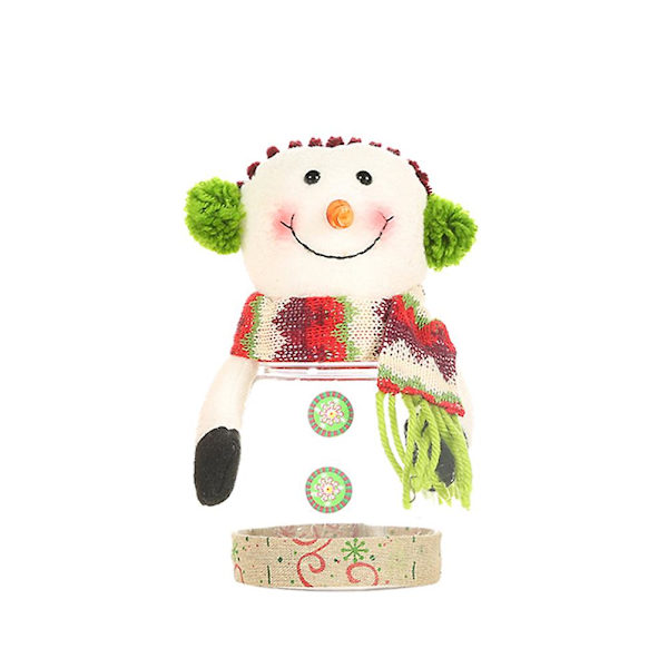 Godispåse för julgodis, julgodisbehållare, godisgåvor, snögubbe-docka, leksak 30*9cm