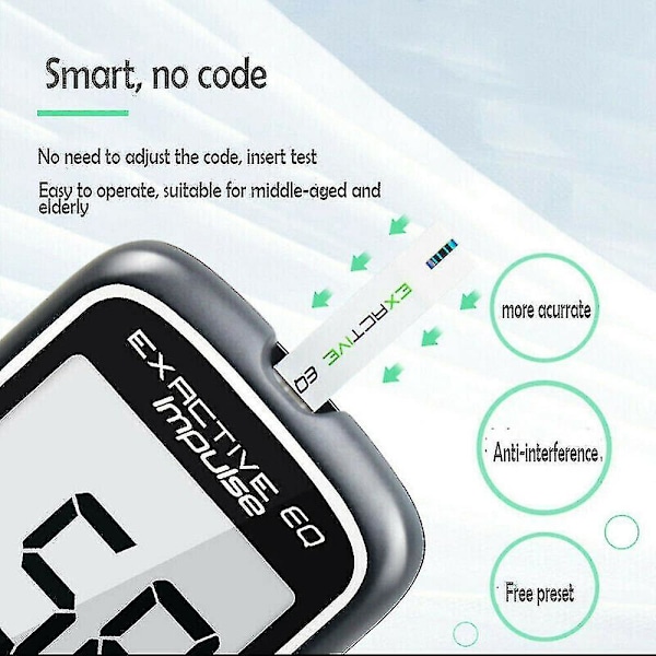 Blodsockermätare Diabetes Testkit - Bästsäljare 2023 - Med Teststickor