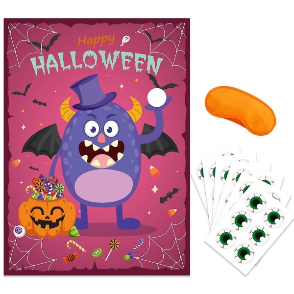Barnfestspel för att fokusera uppmärksamheten på klistermärken Halloween-aktivitet
