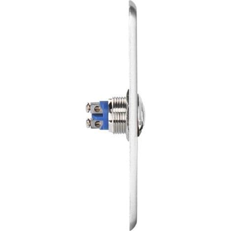 Stainless Steel Doorbell Panel, Doorbell Panel with Button, Automatic Reset Button, 86mm x 86mm (Gold)