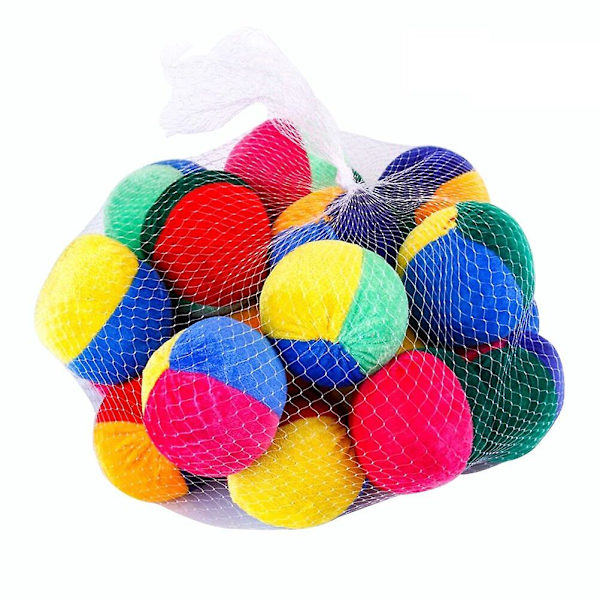20 st Tyg Jonglerings Påsar Jongleringsboll Leksak Jongleringsbollar Jongleringsboll Barn Barn Jonglerings Bönpåse Colorful 20pcs