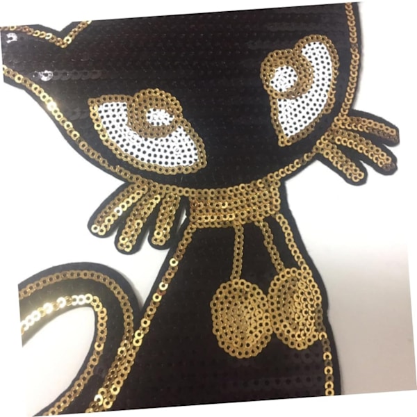 Pärlstenskläder Sticker Patch Klädlapp Glittrande Klädlapp Katt Banner Dekorera Tillbehör Tröja Patch Klädlapp