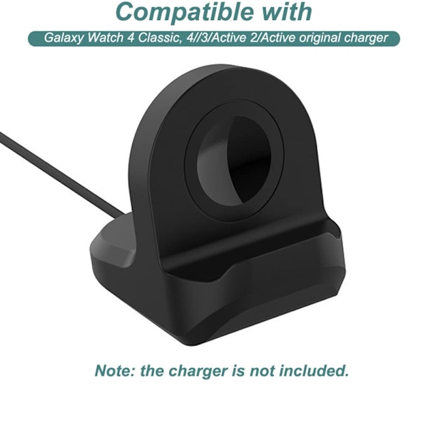 Opladerstativ til silikoneopladerstativ Dock Holder skridsikker base til Smart Watch Charge Charger Bracket Integreret