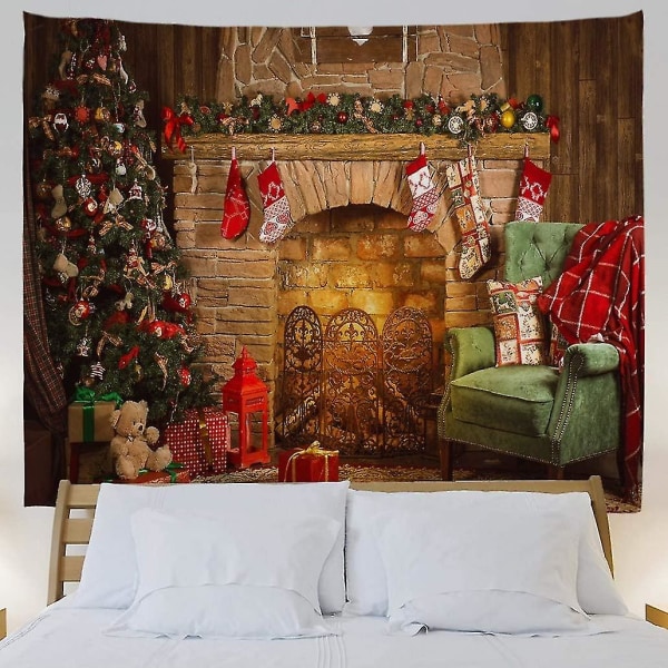 Juletæppe Vægtapet Til Soveværelse Stue Dorm - 200x150cm