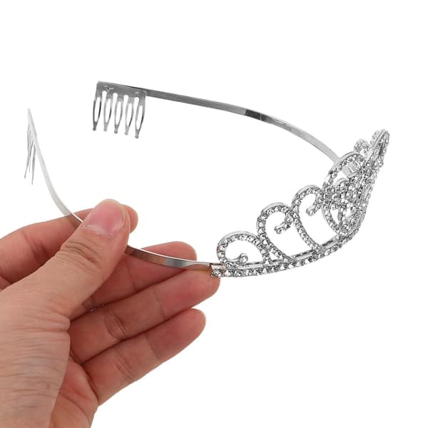Examenskrona och skärp set strass tiara 2026 silver