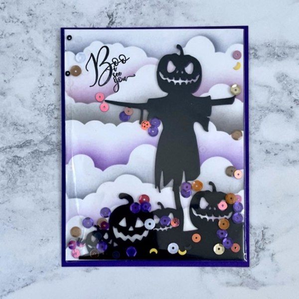 Halloween-gresskar Metallstans for DIY-album, kort og scrapbooking