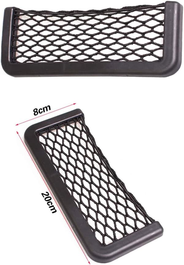 Sæt med 2 magiske sorte net til bilbagagerum 20x8,5 cm