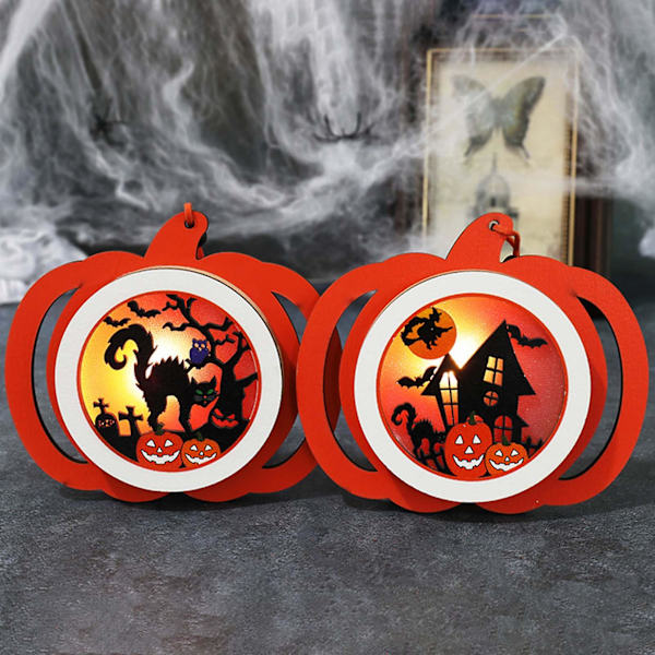 Retro-lyhty LED-kurpitsalyhty Halloween-tunnelmajuhlan koristeetC
