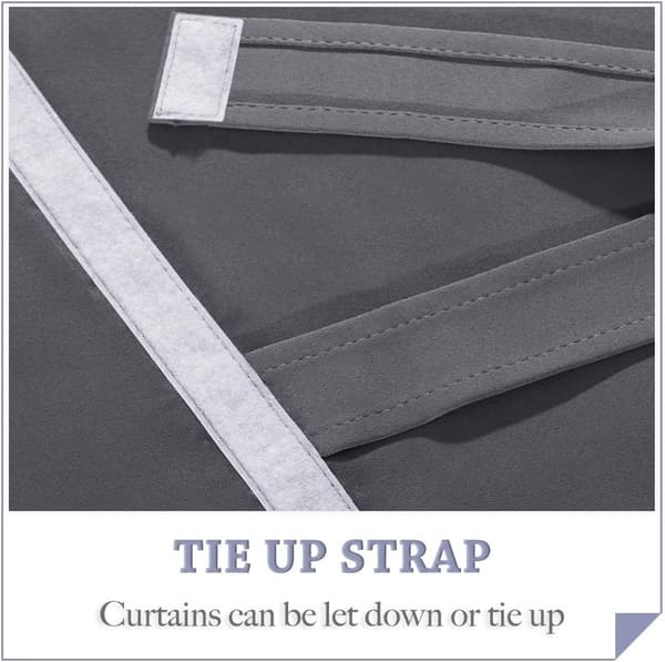 Blackout Door Curtain - Side Panel for Window Curtains with Thermal Insulation for Privacy