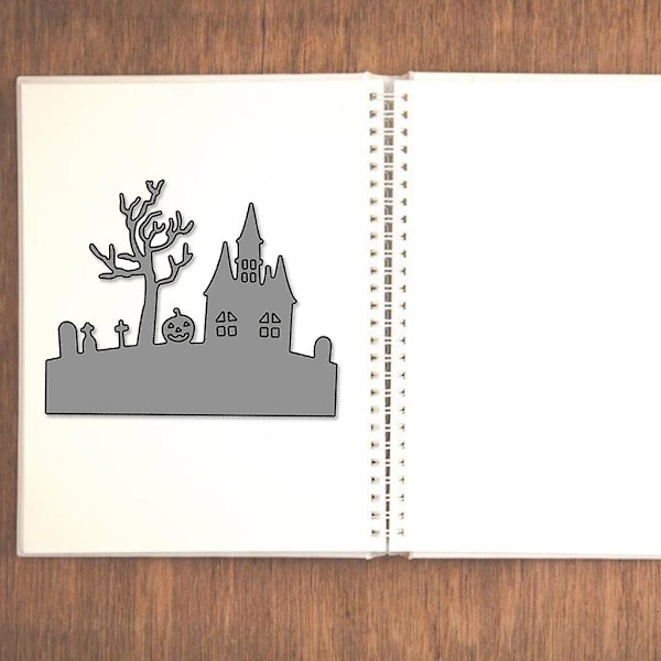 Halloween Metal Skærestencil Skabelon DIY Scrapbooking Album Papir Kort Stencil Dør Prægning Håndværk Dekoration