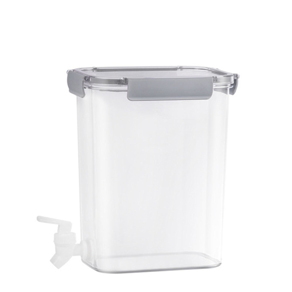 Kold Kande, Køleskabs Kold Kande, Frugt Tekande Limonade Drikkecontainere Til Køkken Hjem Fest Gray