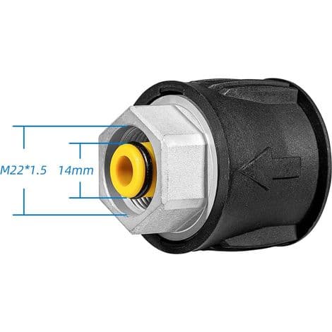 Högtryckstvätt Snabbkoppling Slanganslutning M22 14MM Slangadapter för Kärcher Högtryckstvättspistol Snabbkoppling