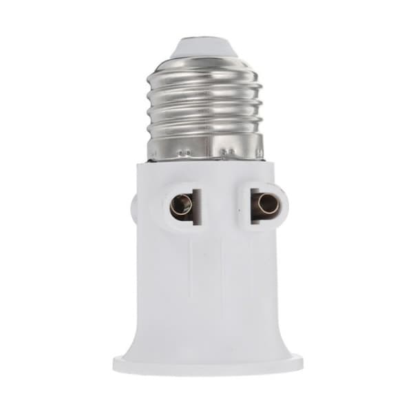 2 stk AC100-240V 4A E27 lampehovedkonverteringsstik, lampeadapter