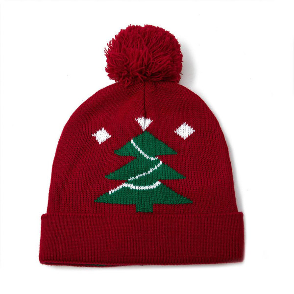 Kreativ juletræ Julemandshat Uld nissehue Hat Kostume dreng
