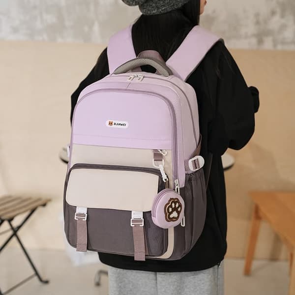School Backpack for Children Large Capacity with Laptop Compartment and Pencil Case