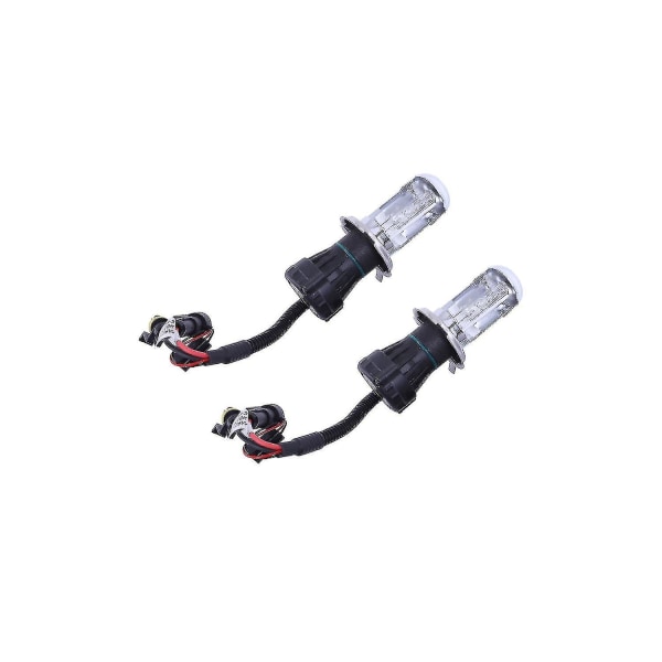 2x Pære Auto HID Bi-xenon Stråle Høy / Lav Pære H4 (55w, 6000k)