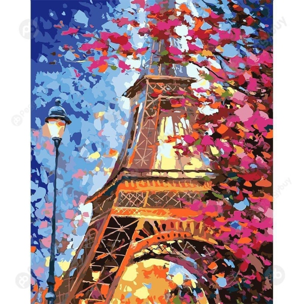 Diamantmaleri Eiffeltårnet (30*40) 2 sett