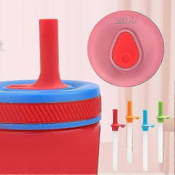 Flexible Straws with Sealing Lids, Universal Fit for Portable Hydration Lids, Eco-Friendly Leak-Proof Spout Inserts