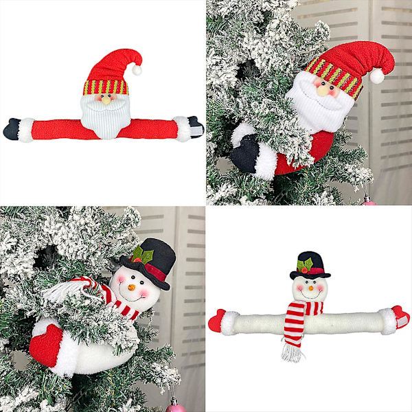 Jultomte Snögubbe Gardin Spänne Ornament Tie Fäste Hållare Fönster DekorationA