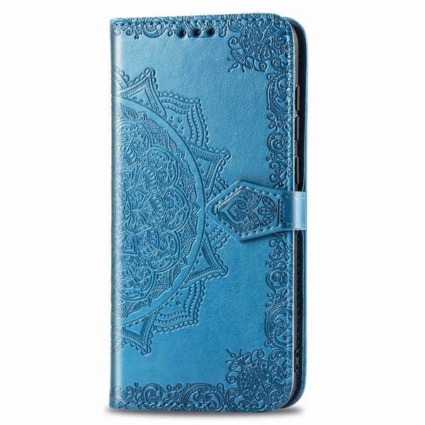 Kompatibel med iPhone, iPhone 11 - Mandala Plånboksfodral - Blå Blue Blå