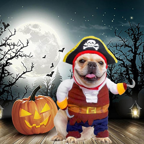 Hunddräkt Pirates of The Caribbean Style, Nyhet Husdjur Cosplay Roliga  Halloween kostymer Katt Piratkläder, Cool Dog C 3dc4 | Fyndiq