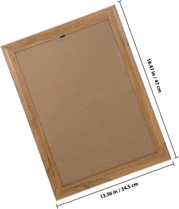 Naturlig treramme A3 Ramme 29,7 * 42 cm Rektangulær tre- og Ps-beskyttelse
