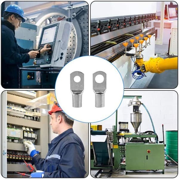 60 stk. fortinnede kobberforbindelser SC Crimp/loddeforbindelser til 6m㎡ 8m㎡ 10m㎡ 16m㎡ kabel