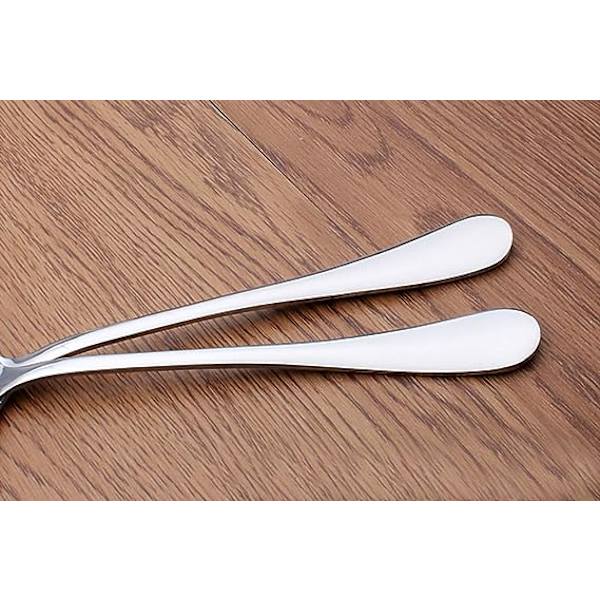2-pakke Suppe Spiseske med Huller 7,7 tommer Rustfrit Stål Si Ske til Buffet, Middag, Restauranter
