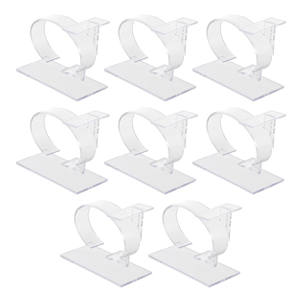 8 kpl Työpöydän Kellon Näyttöjalusta Pidike Rannekellopidike Rannekello Telikko Pidike Kellonvalkoinen 8X6X3.5cm