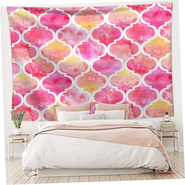 1 st rosa 200X150CM gobeläng strandhandduk duschdraperi