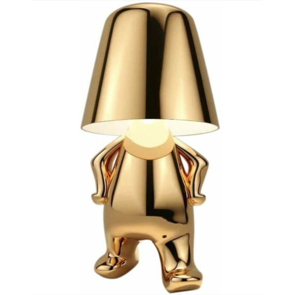 Little Golden Man LED table lamp touch dimming Bar Night light