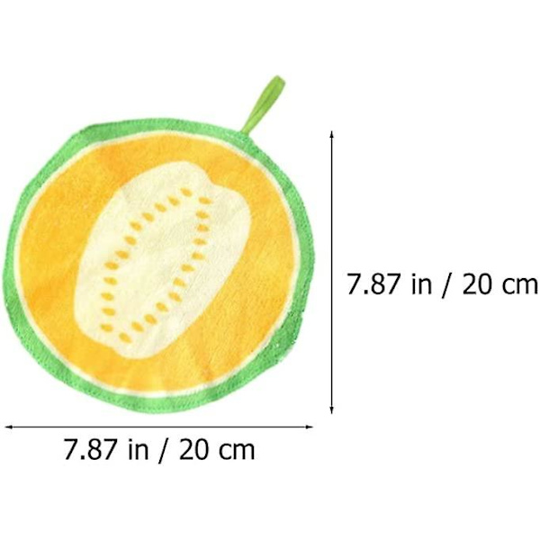 Hængende Håndklæder Frugtform Opvaskeklud Køkken Håndklæder Ekstra Absorberende Håndtørreklud Til Køkken Badeværelse (12stk)