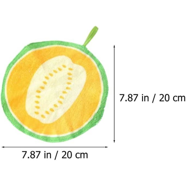 Hengende håndklær i fruktform, oppvaskklut, kjøkkenhåndklær, ekstra absorberende håndtørkeklut, tørkeklut for kjøkken og bad (12 stk)