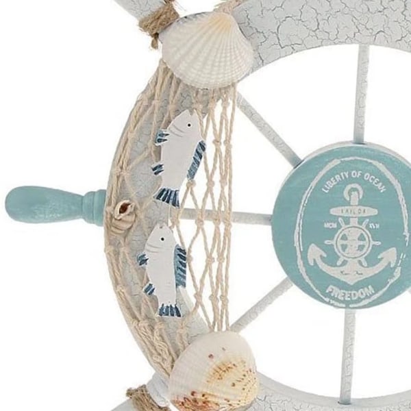 28cm Middelhavsinspireret Skibsror Hjemmedekoration