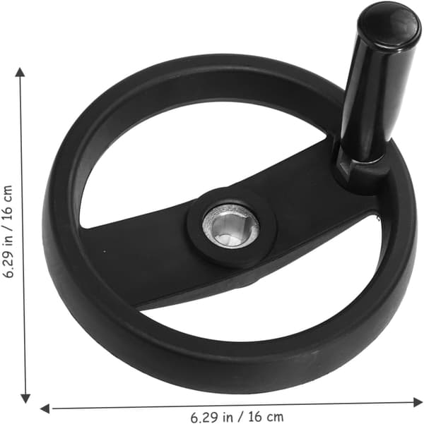 Round Nylon Handwheel for Milling Machine Through Fixing Hand Crank Rotating Knob Double