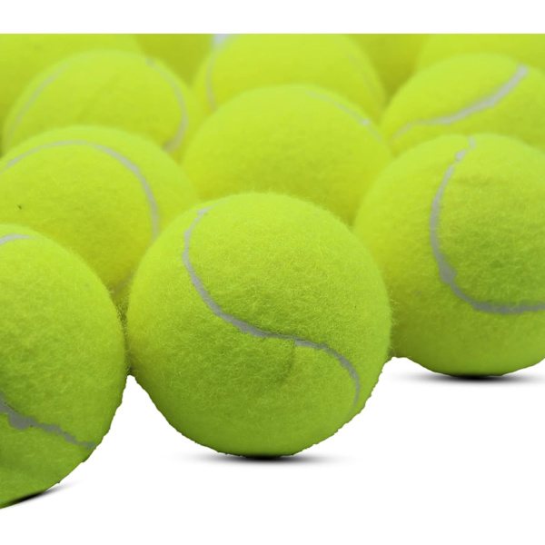 Tennispalloja, 18 kpl Harjoituspalloja Harjoituspalloja Verkkokassilla Helppoon Kuljetukseen, Lemmikki Koiran Leikkipalloja, Sopii