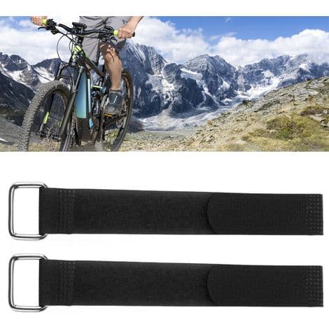 Adjustable Elastic Nylon Bicycle Straps, 20x200mm, Black Organizing Belt