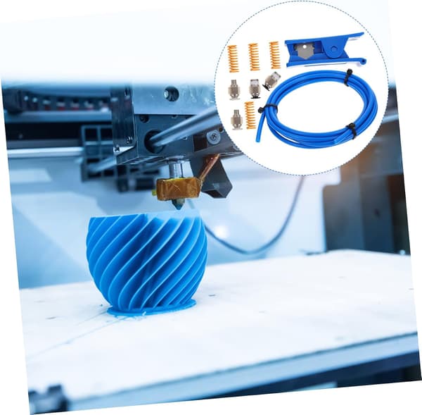 Printer Kit PTFE Tube Cutter and Pneumatic Couplings for Printing Accessories PTFE Hose for DIY Projects