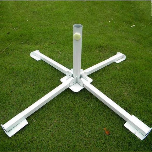 Sammenleggbar brakett Støpt parasollbase Justerbart stativ utendørs solskjermanker Sammenleggbart strandstativ Umbr White 85X23.5cm