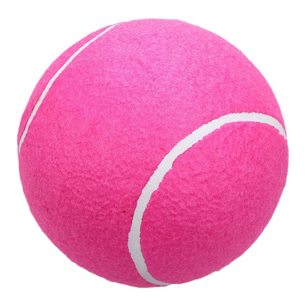 1 stk 20 cm Oppblåsbar Flanellball Stor Signatur Tennis Gummiball For Barn Utendørs Sport (rosa) Rosa20X20CM