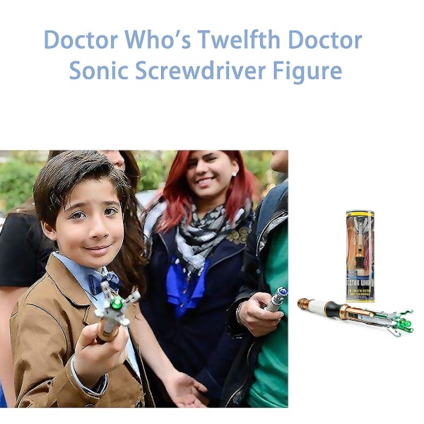 Kahdestoista Doctorin Sonic ruuvimeisselimalli valoäänilelu 12. sukupolvi