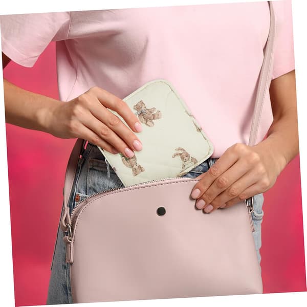 Sød makeuptaske til kvinder Kawaii Organizer Lynlås Skillevægsdesign Rigelig opbevaring