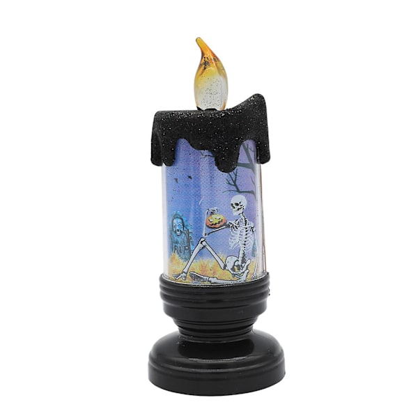Skelettpumpa Halloween Ljusstake Spökhänder Nattlampa Ornament Dekoration Tillbehör Skelettpumpa